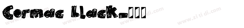 Cormac black字体转换 Cormac black字体转换